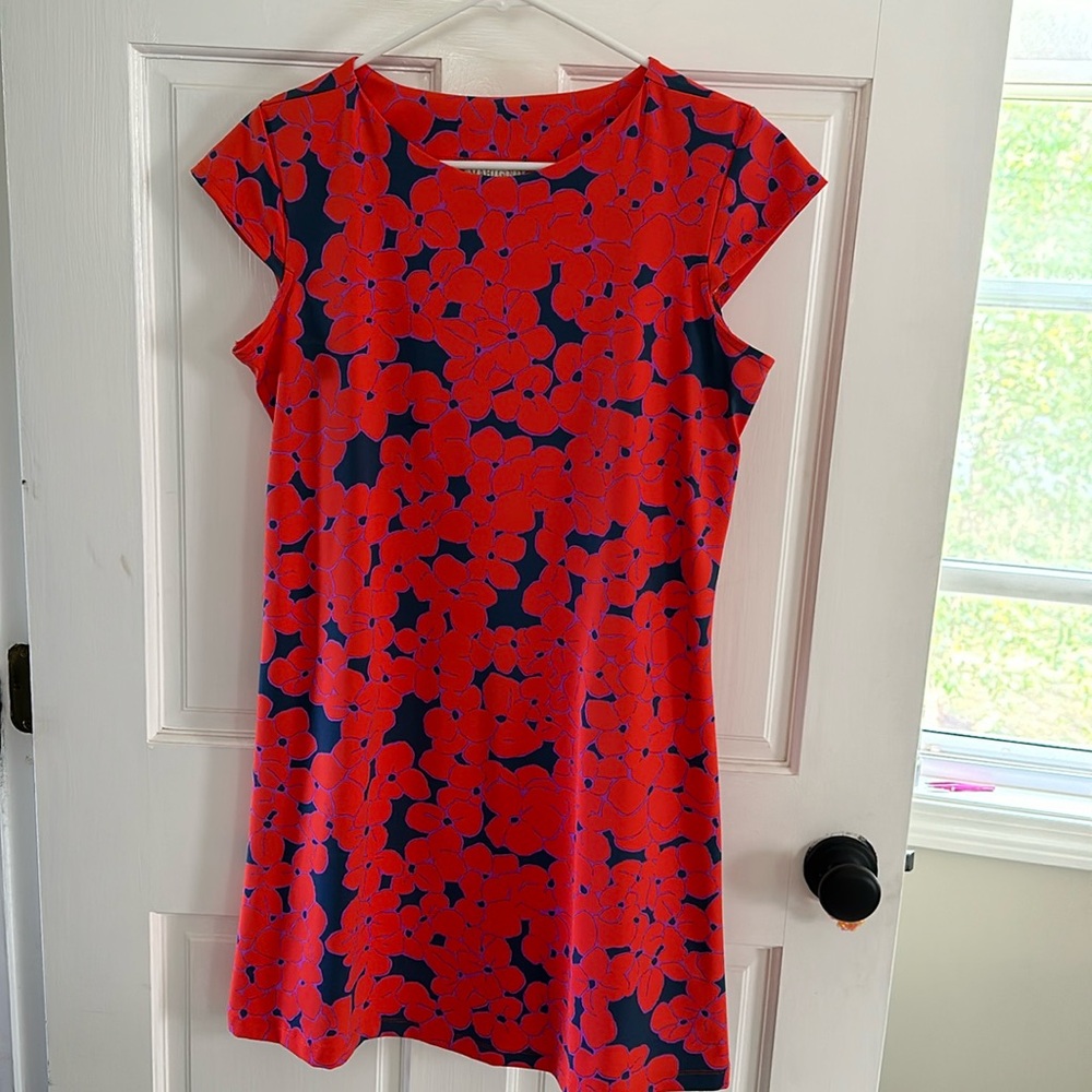 Mahi Gold Annie dress in poppy print